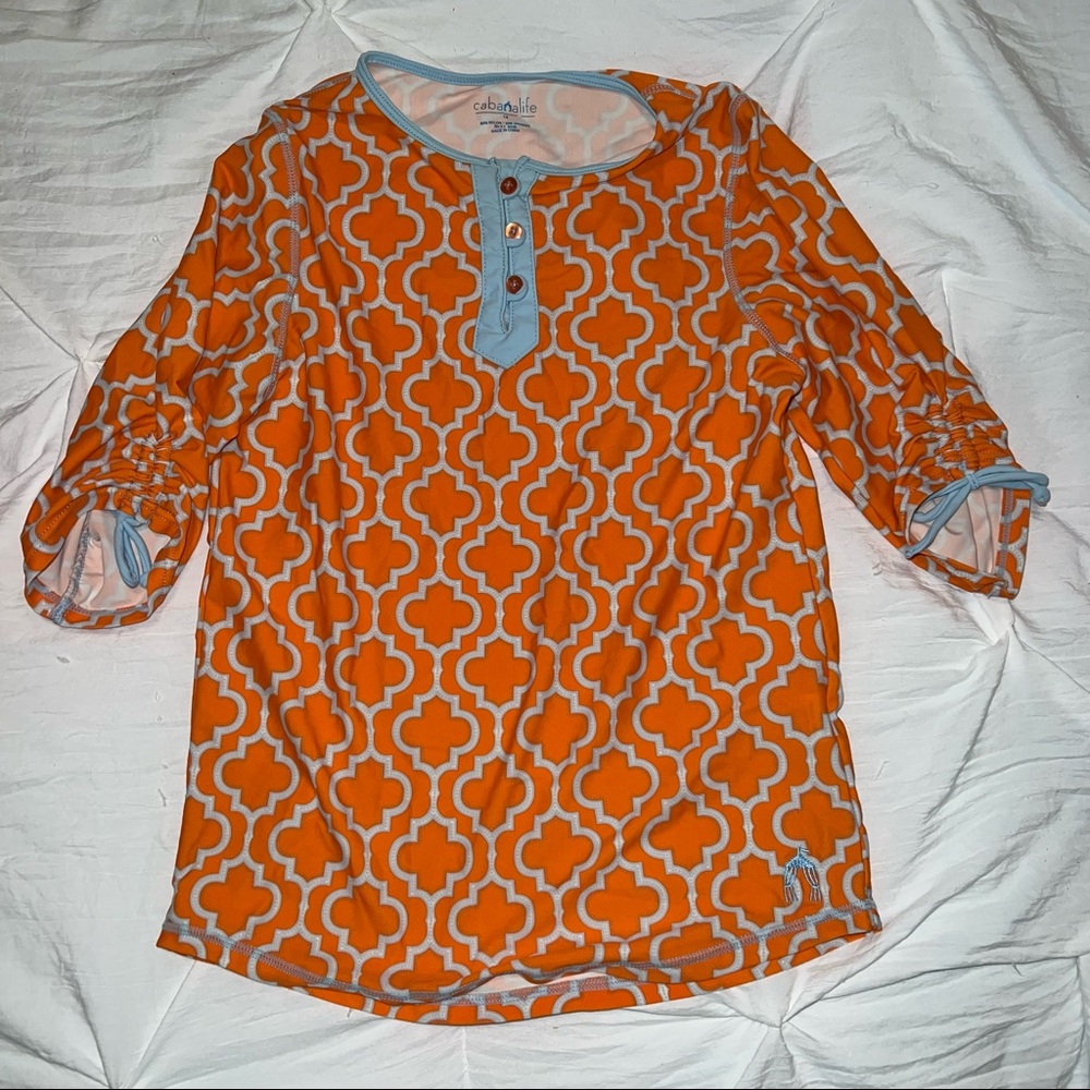 Cabana life girls size 14 rashguard